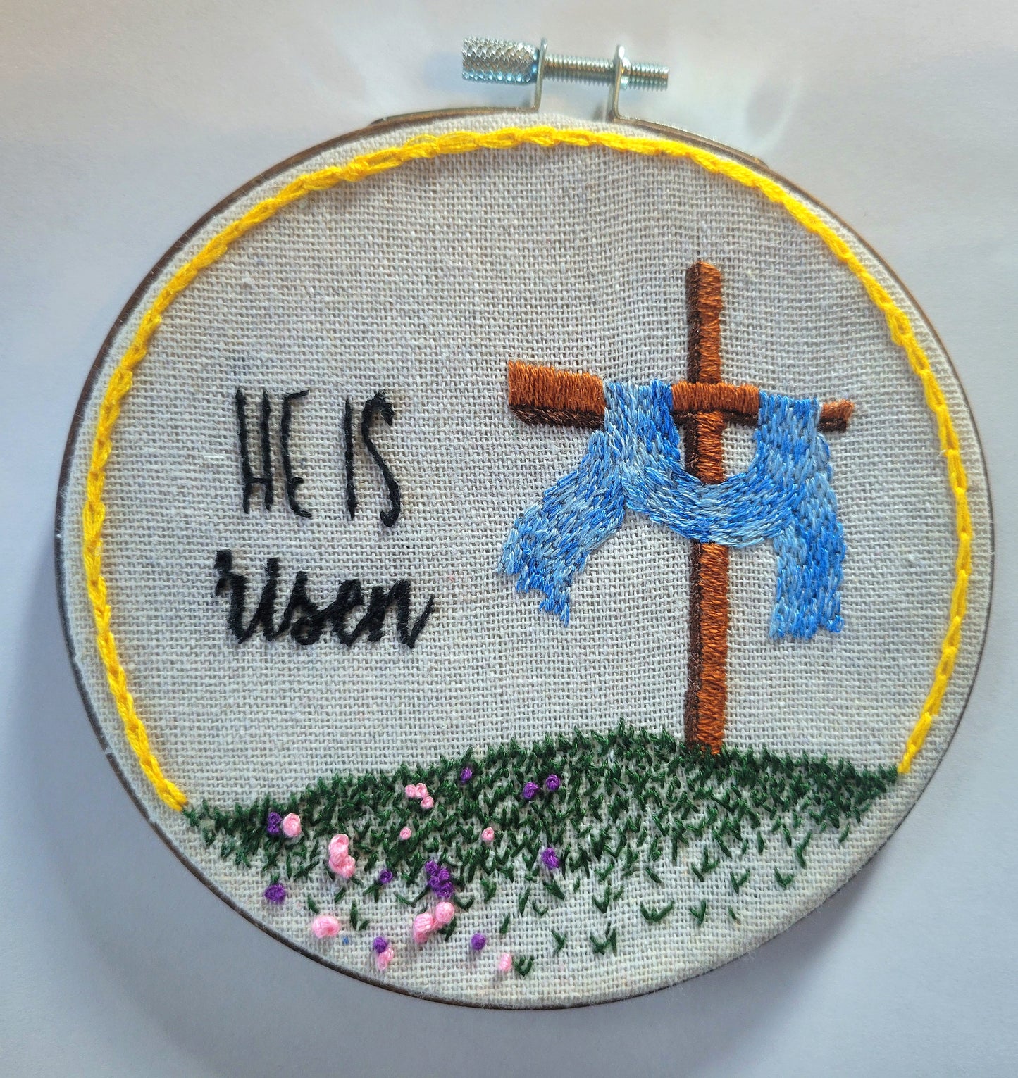 He is risen embroidery