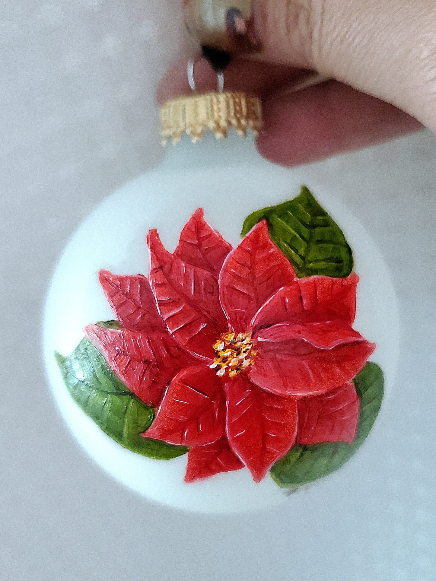 Poinsettia ornament (A)