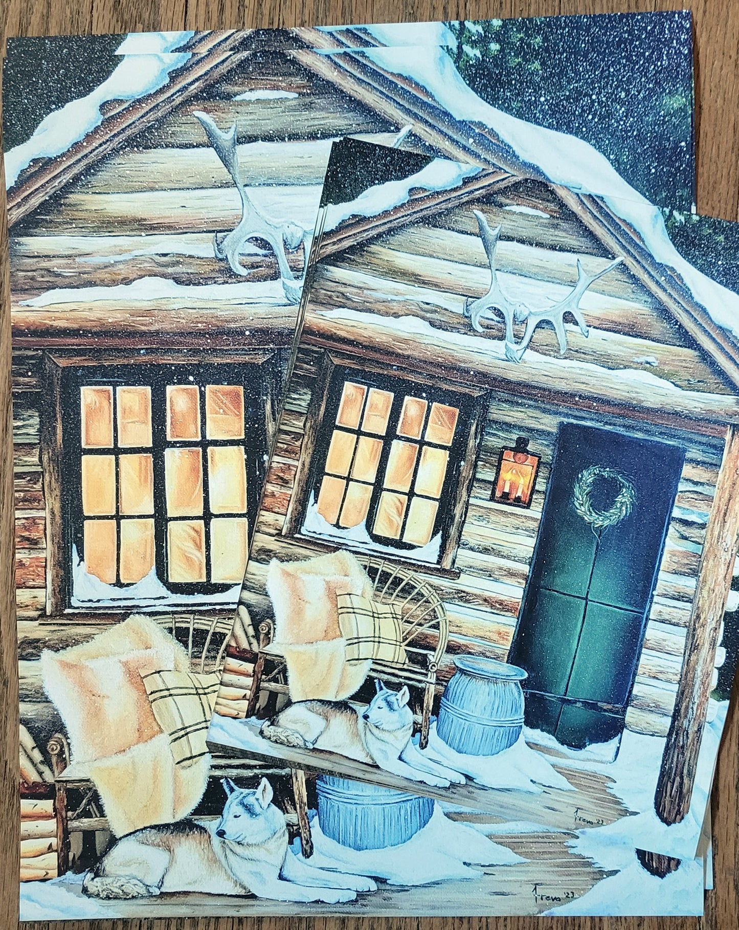 Log cabin prints